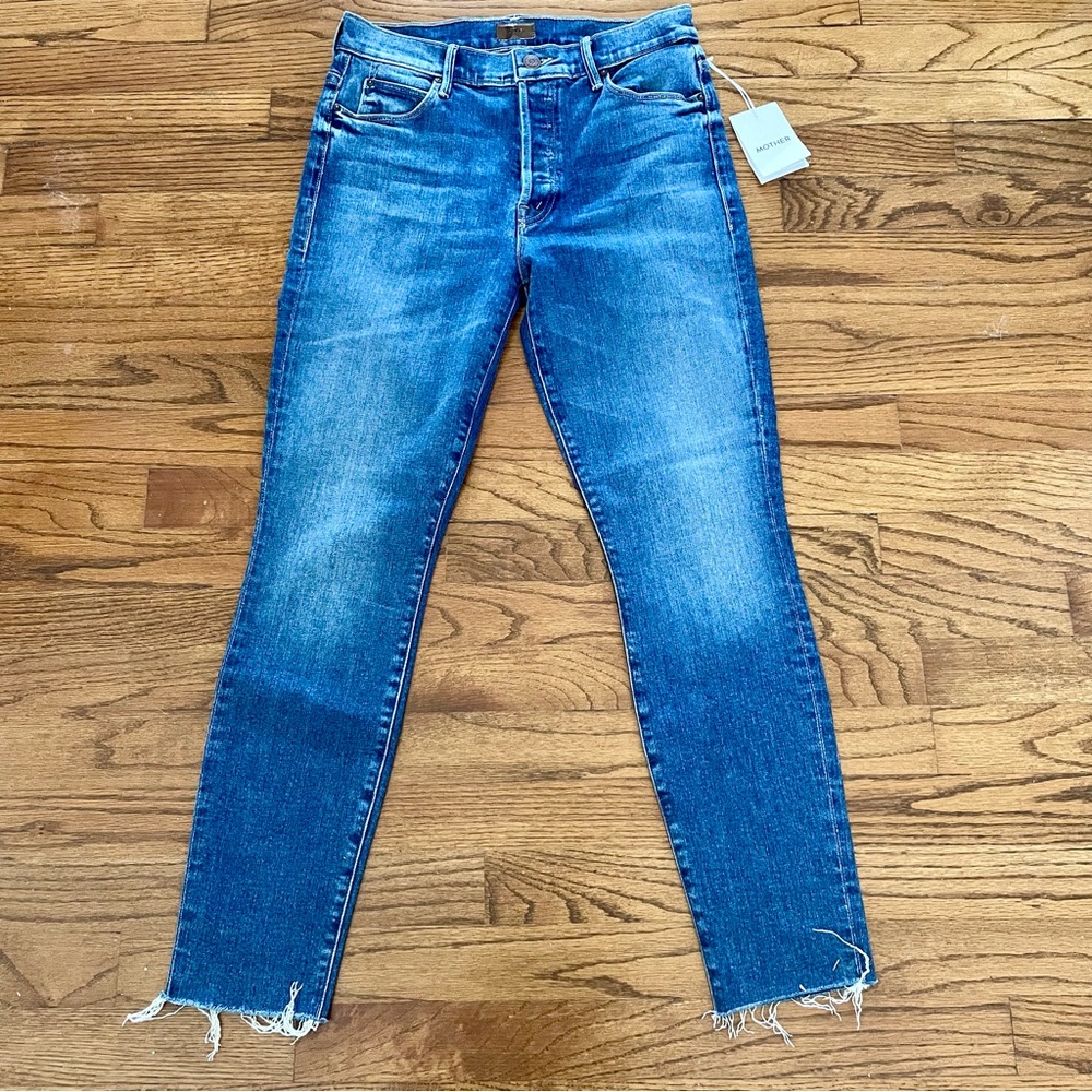 Mother Denim Blue Jeans The Stunner Ankle Fray So Long Size 28 NEW WITH TAGS